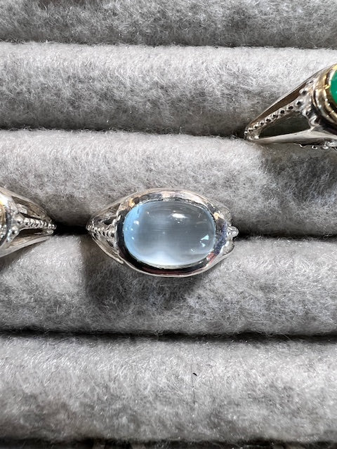 RING - Moonstone SS- Size 6 - Frank Goss