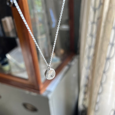 Sterling Silver White Sapphire Necklace