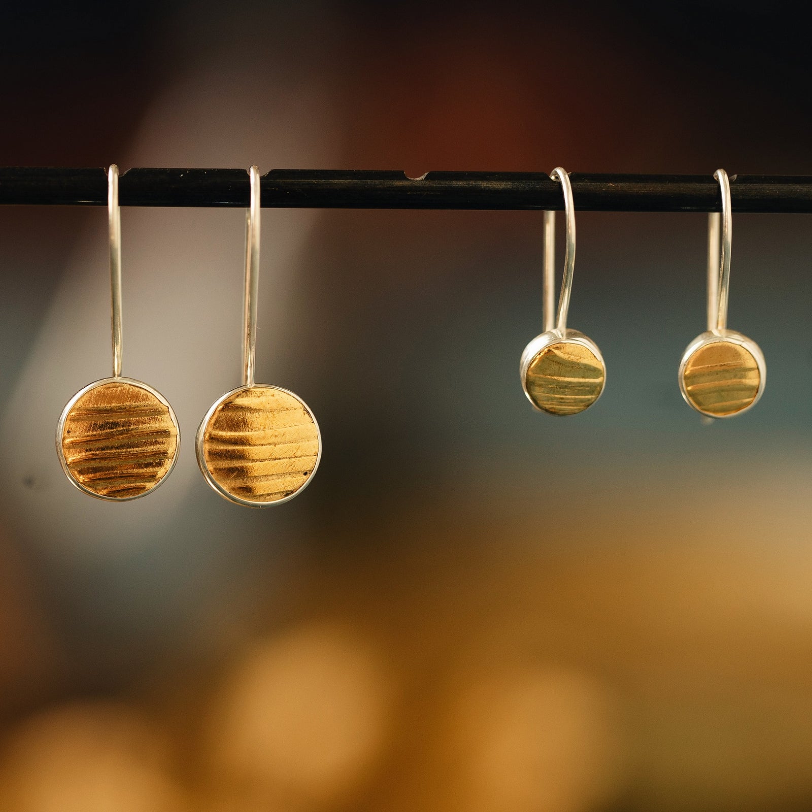 Mozzafiato Drop Earrings - Short Brass